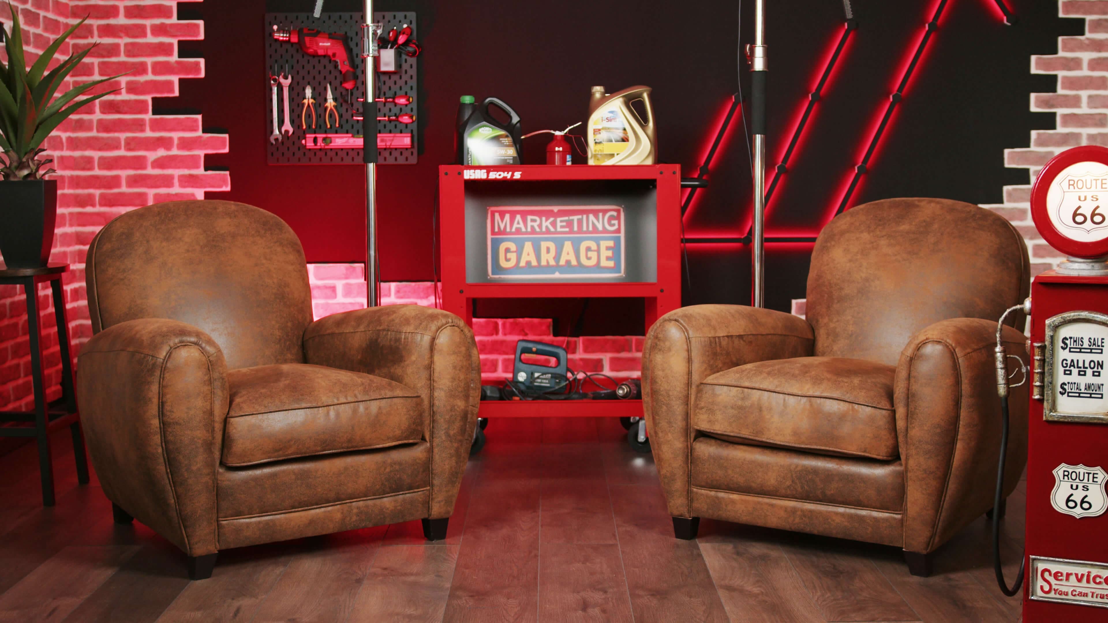 Studio del podcast Business Garage